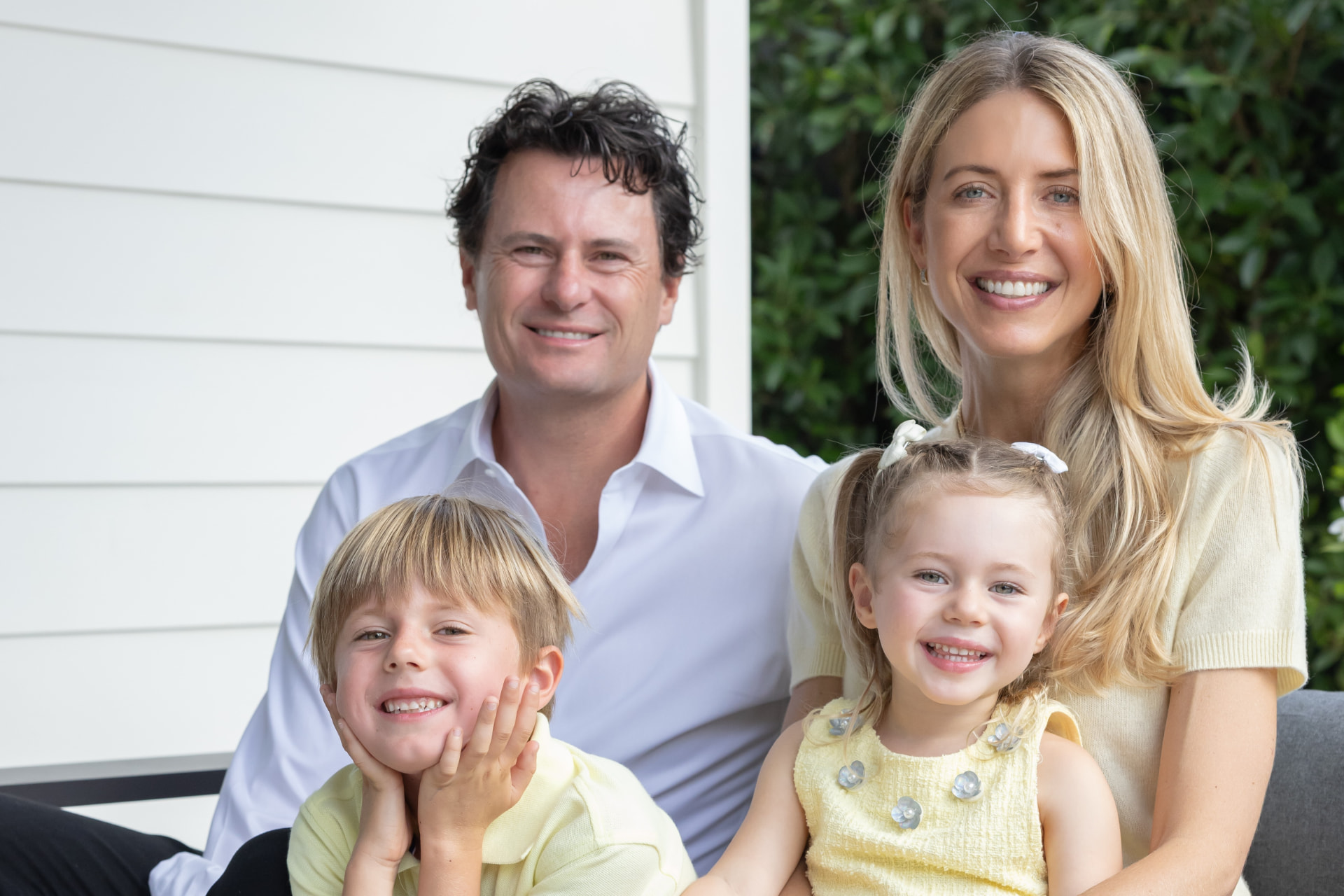 Indya Yuill with her family